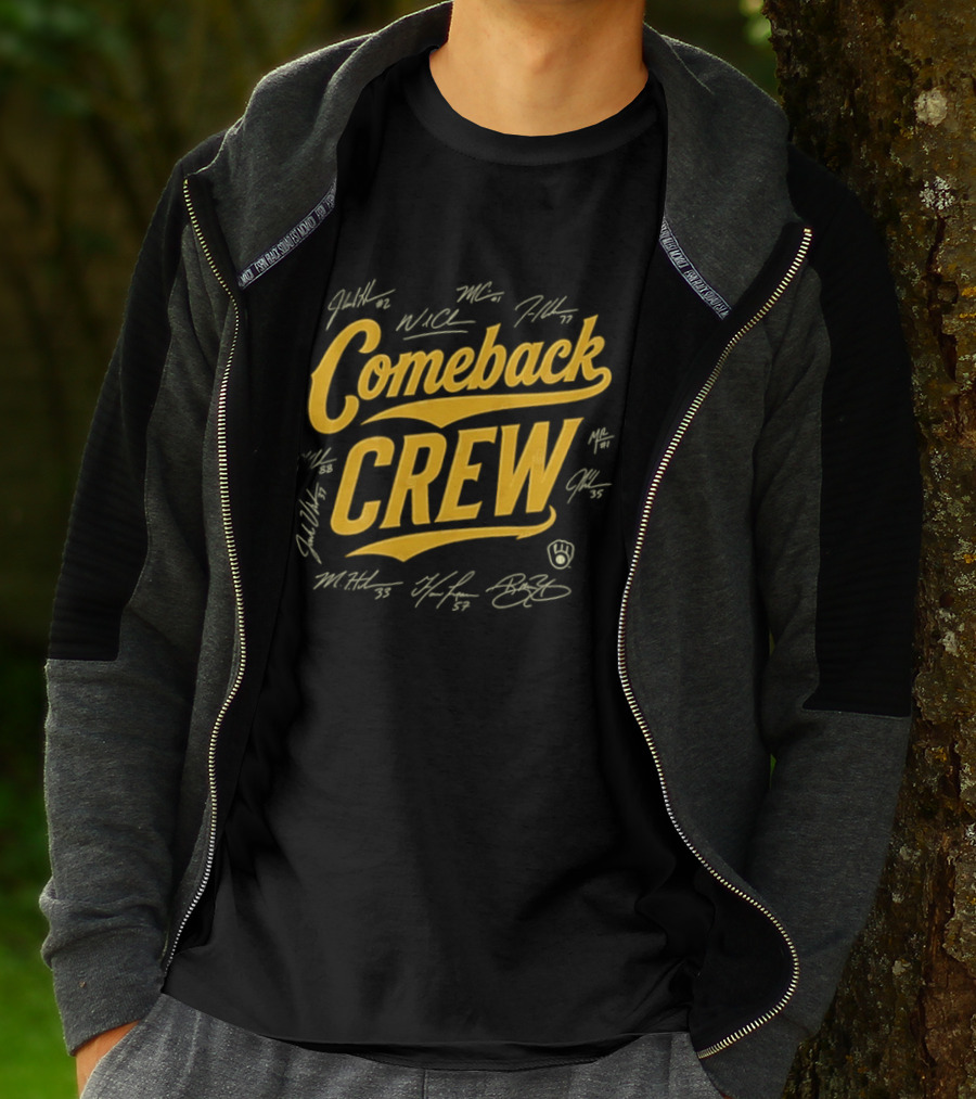 Milwaukee Brewers Comeback Crew Autographed Edition T-Shirt