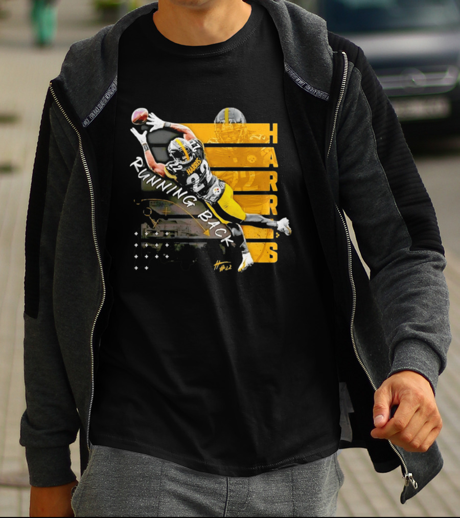 Najee Harris 22 Pittsburgh Running Back Steelers Football T-Shirt