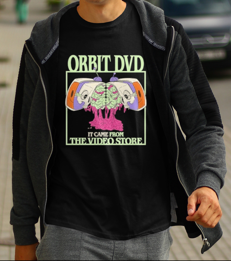 Orbit DVD It Came From The Video Store Halloween 2026 T-Shirt