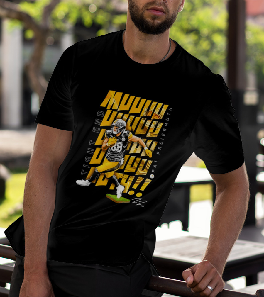 Pat Freiermuth Pittsburgh Steelers Muuuuuuth Tight End T-Shirt