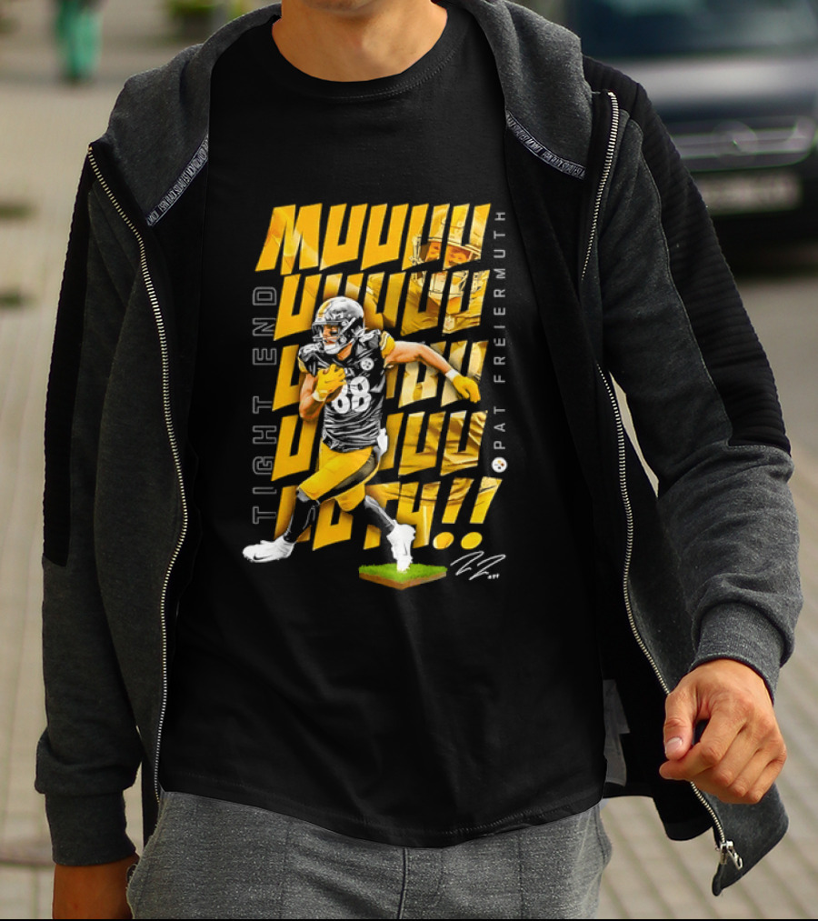Pat Freiermuth Pittsburgh Steelers Muuuuuuth Tight End T-Shirt