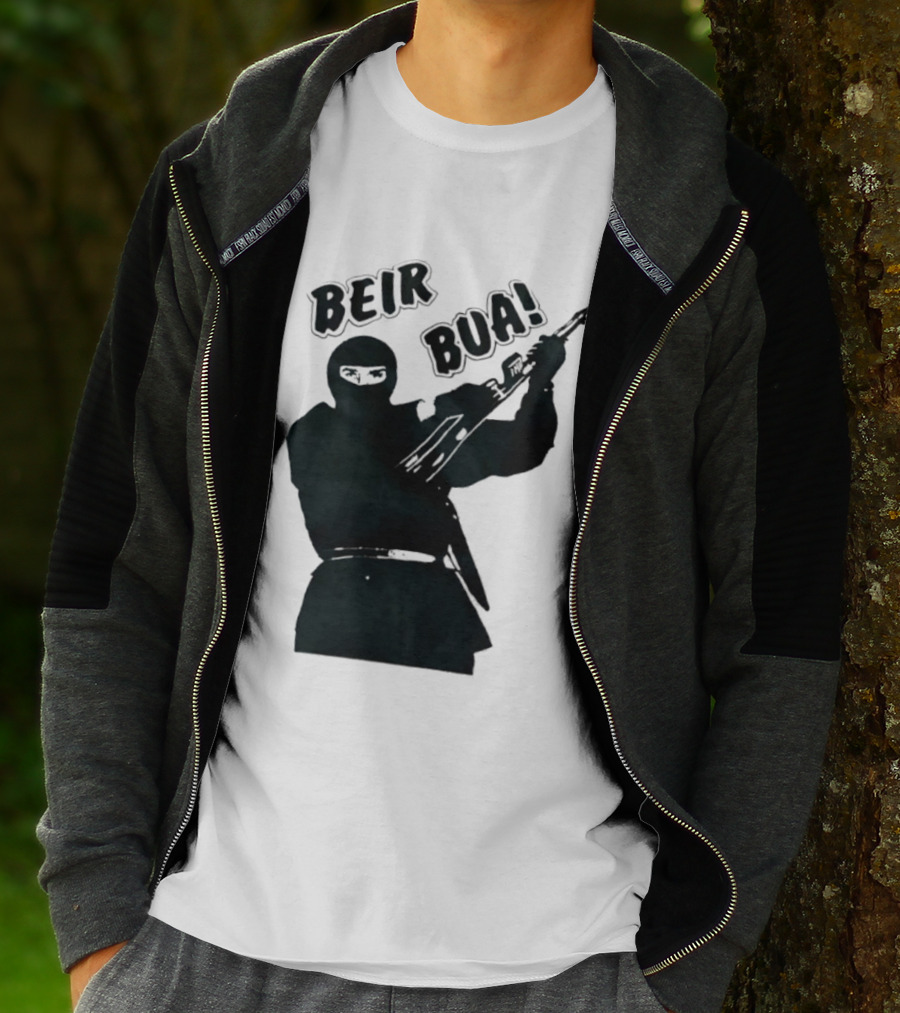 Beir Bua Irish Republican Ireland Gaelic Armed Figure T-Shirt
