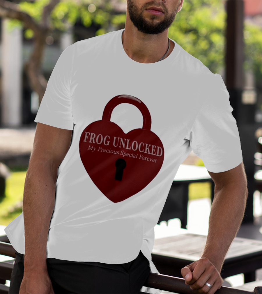 Frog Unlocked Heart Lock My Precious Special Forever T-Shirt