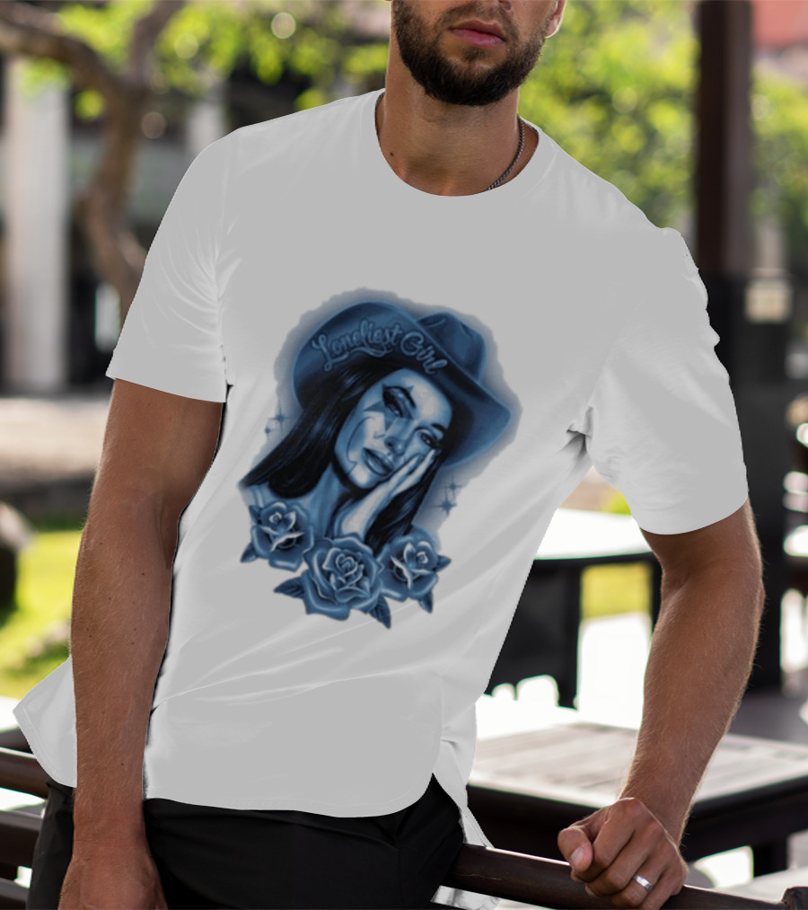 Kacey Musgraves Middle Of Nowhere Tour 2026 Loneliest Girl Airbrush Roses Blue Hat T-Shirt