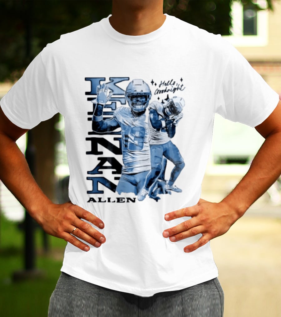 Los Angeles Chargers Keenan Allen Hello Goodnight Waving Sleeping Pose T-Shirt