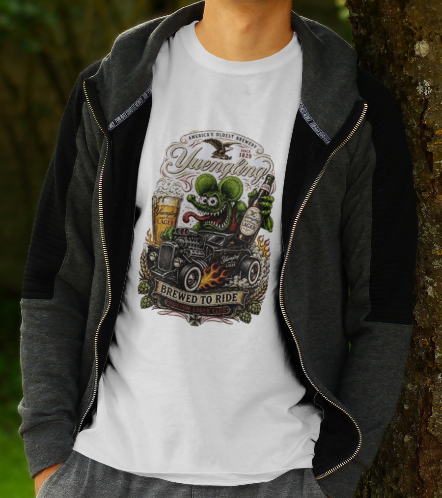 Yuengling Rat Fink Brewed To Ride Kustom Lager Club America's Oldest Brewery Since 1829 T-Shirt