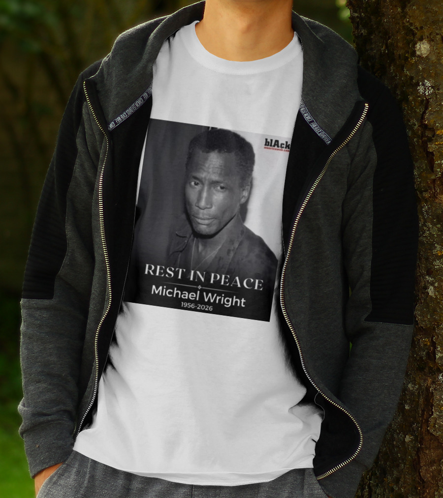 Rest In Peace Michael Wright 1956 2026 Black America Web T-Shirt