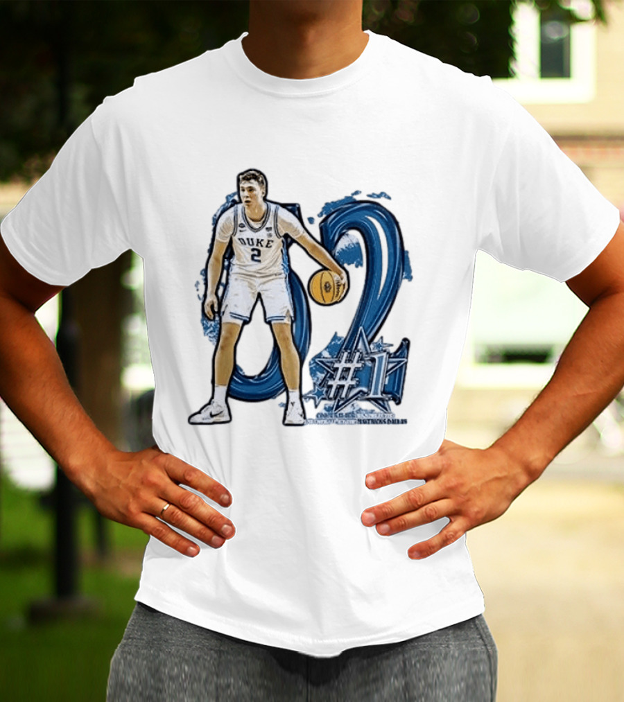 Duke Basketball Cooper Flagg Draft Number One Dallas Mavericks T-Shirt