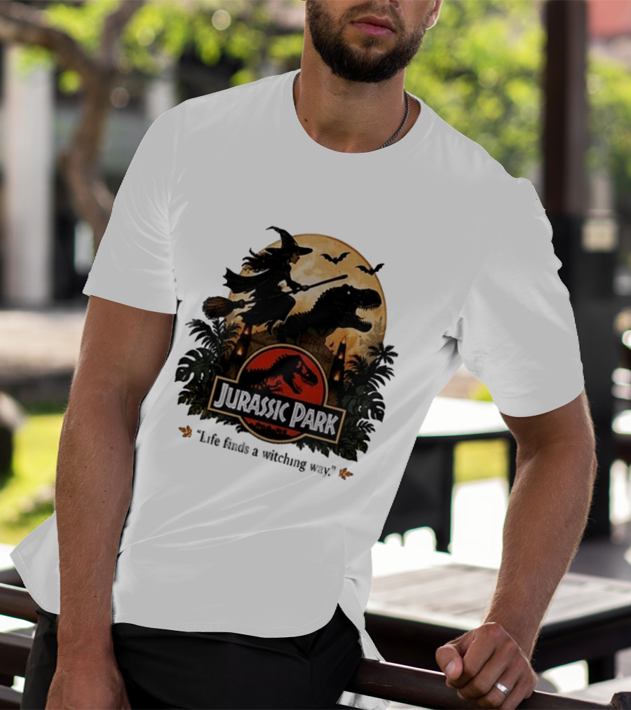 Jurassic Park Life Finds A Witching Way Halloween T-Shirt