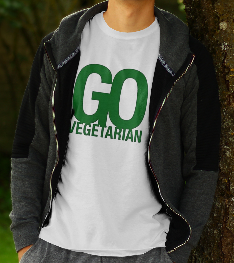 Justice Hamburgers Are Made Of What Go Vegetarian Cow T-Shirt