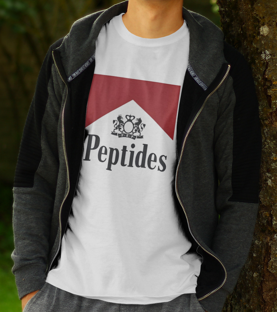 Peptides Regal Crest And Red Banner T-Shirt