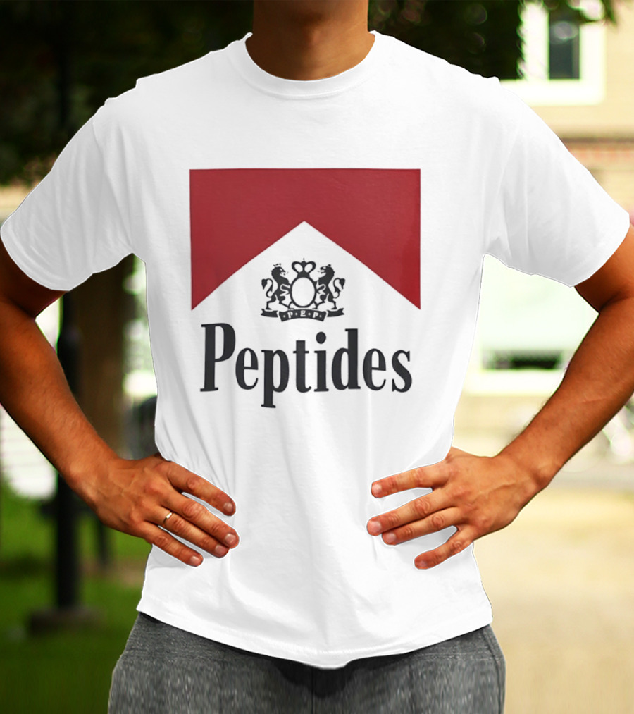 Peptides Regal Crest And Red Banner T-Shirt