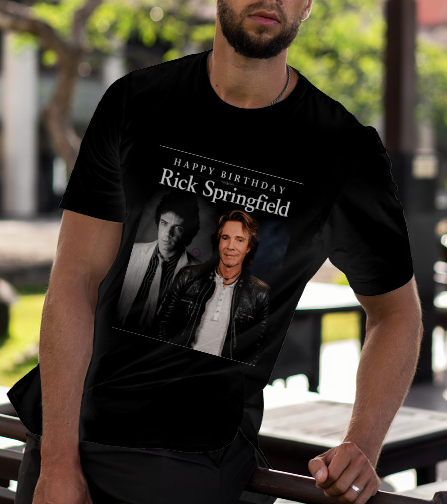 Happy Birthday Rick Springfield Retro And Modern T-Shirt