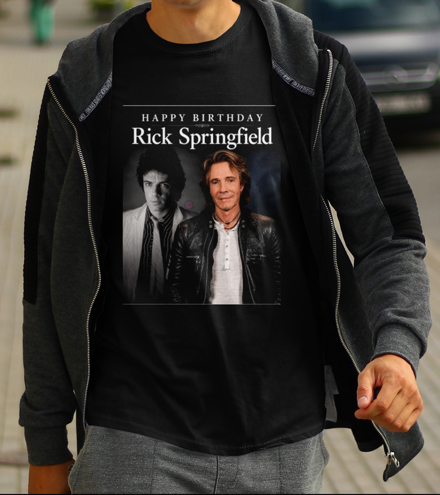 Happy Birthday Rick Springfield Retro And Modern T-Shirt