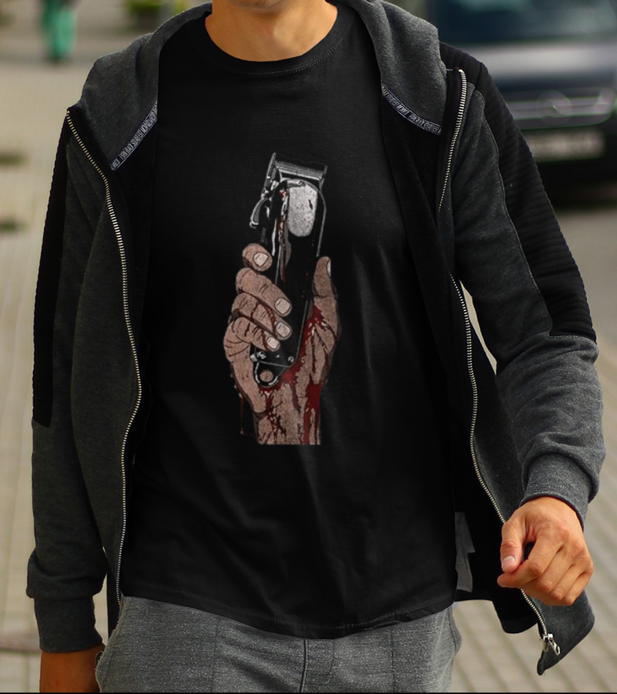 Hustle Don't Stop Powerful Hand Clipper Determination T-Shirt