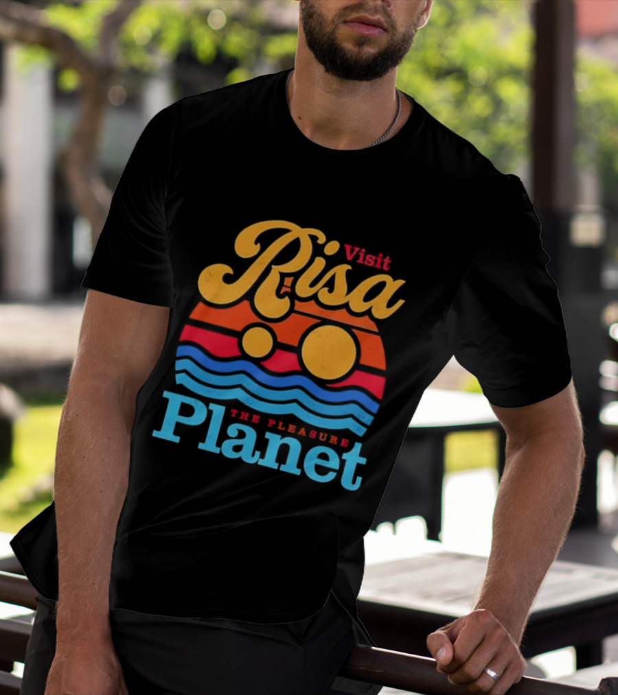 Visit Risa The Pleasure Planet Sci Fi Space Travel Adventure T-Shirt
