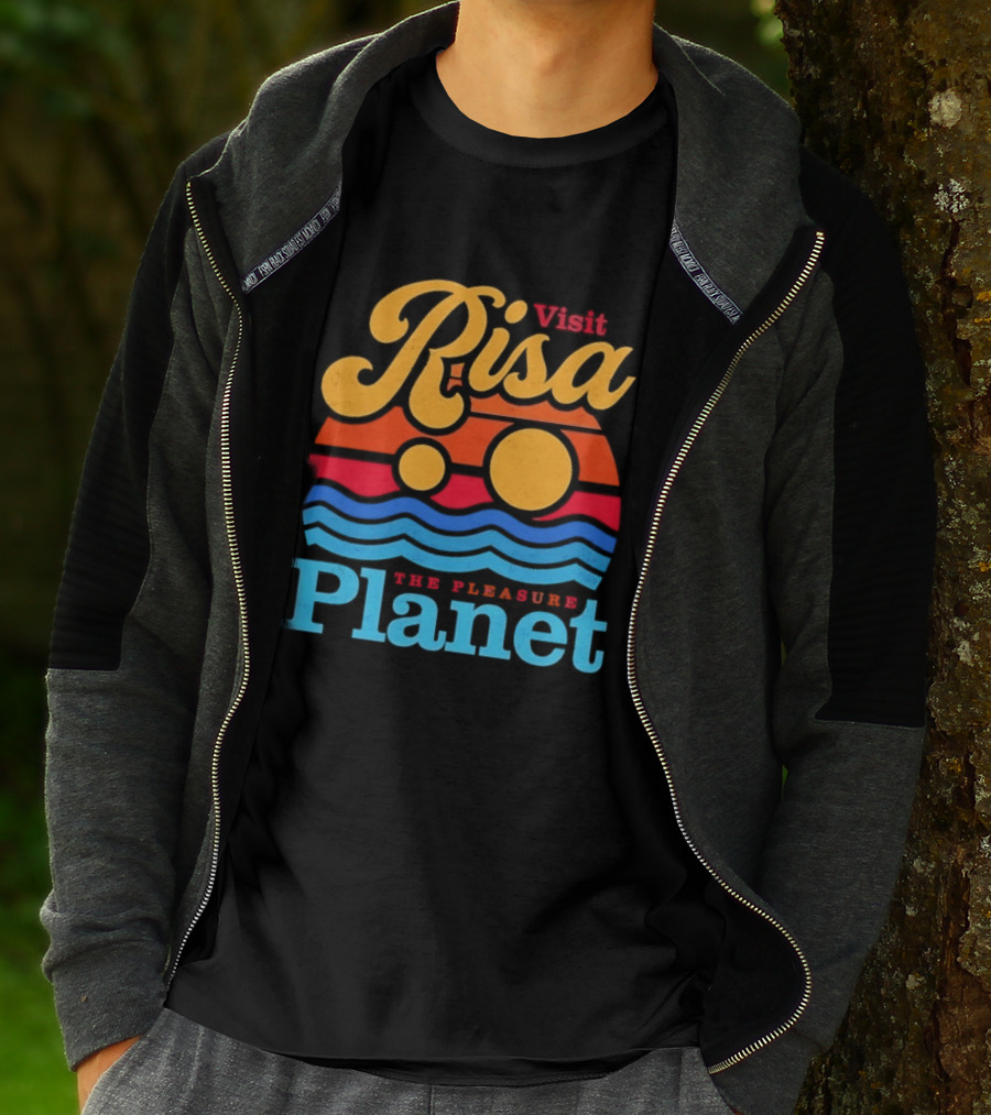 Visit Risa The Pleasure Planet Sci Fi Space Travel Adventure T-Shirt