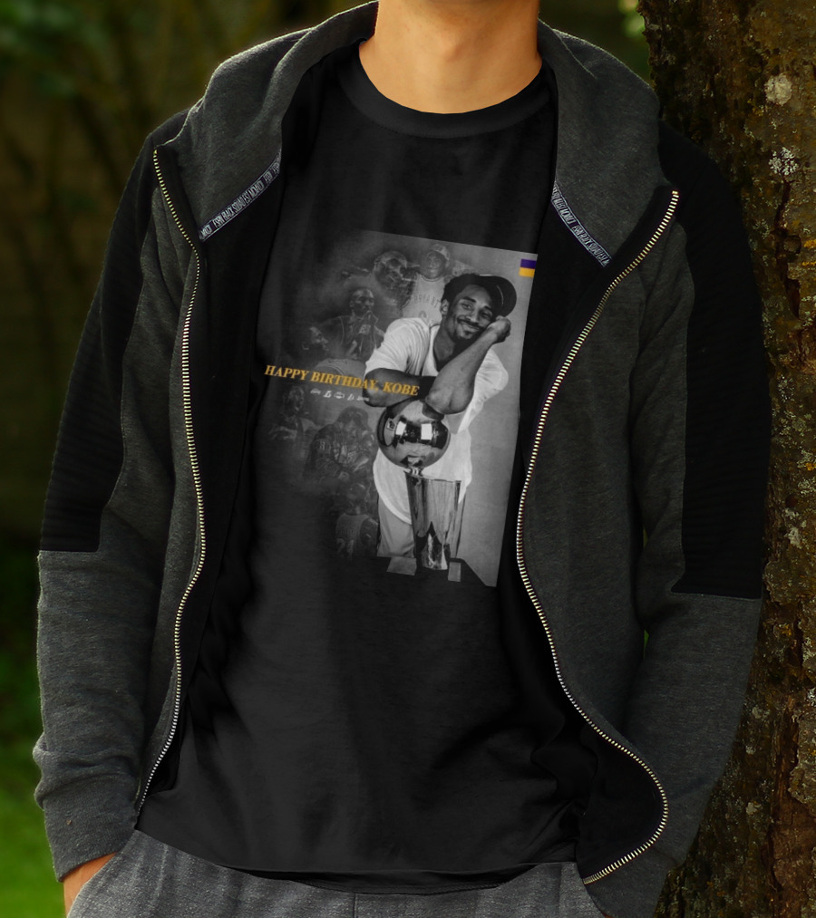 Legend Laker Happy Birthday Kobe Iconic Moments And Achievements T-Shirt