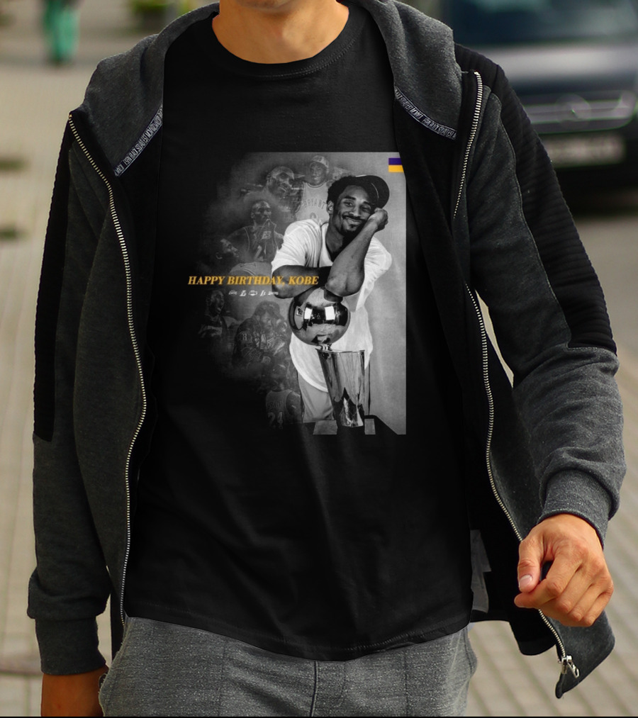 Legend Laker Happy Birthday Kobe Iconic Moments And Achievements T-Shirt