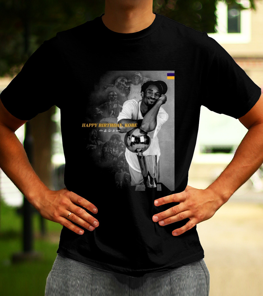 Legend Laker Happy Birthday Kobe Iconic Moments And Achievements T-Shirt
