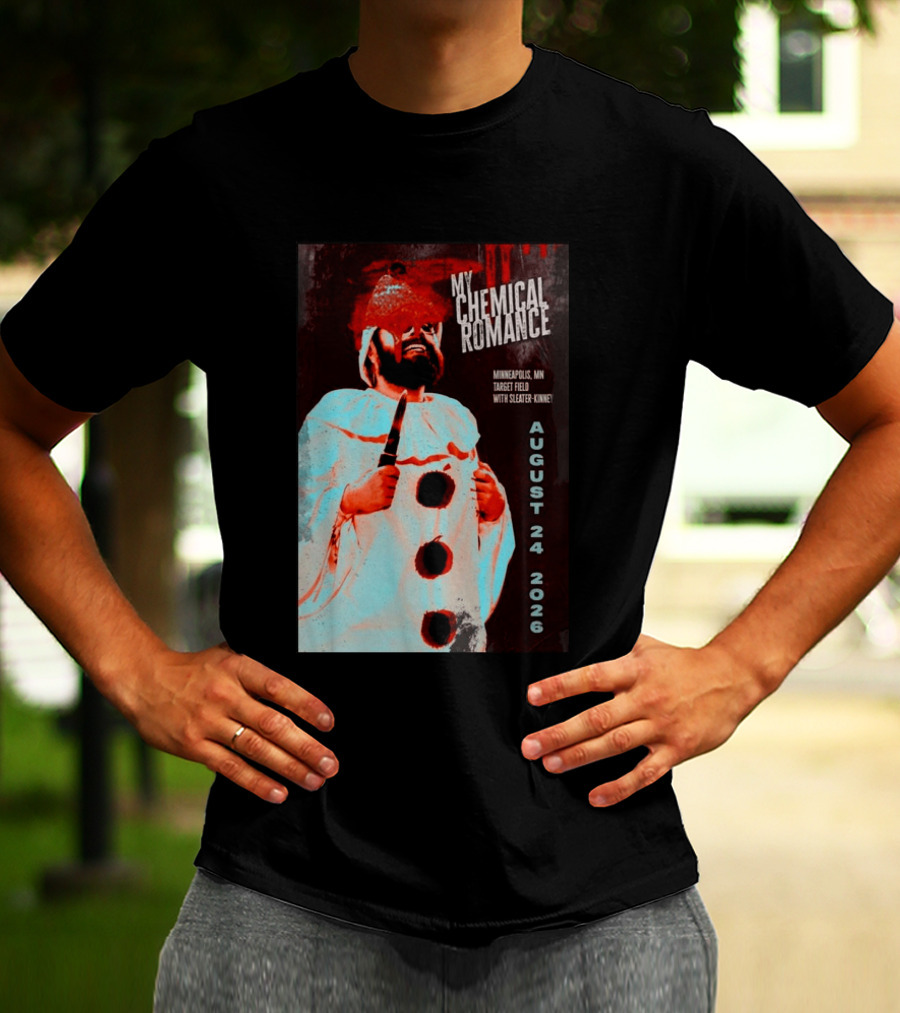 My Chemical Romance Minneapolis MN Target Field August 24 2026 With Sleater Kinney T-Shirt