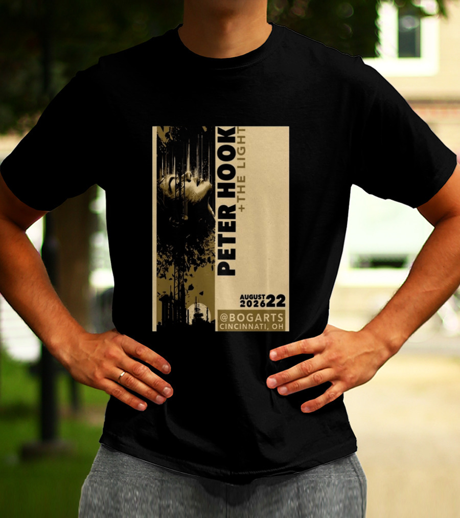 Peter Hook And The Light Live At Bogarts Cincinnati 2026 T-Shirt