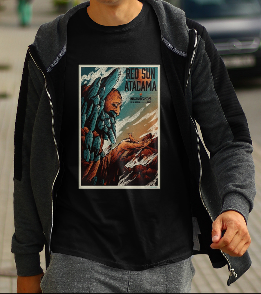 Red Sun Atacama Mass Echoes 2026 Col De Castillon Event T-Shirt