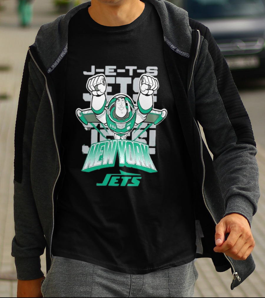 Buzz Lightyear New York J E S Football Team Fan T-Shirt