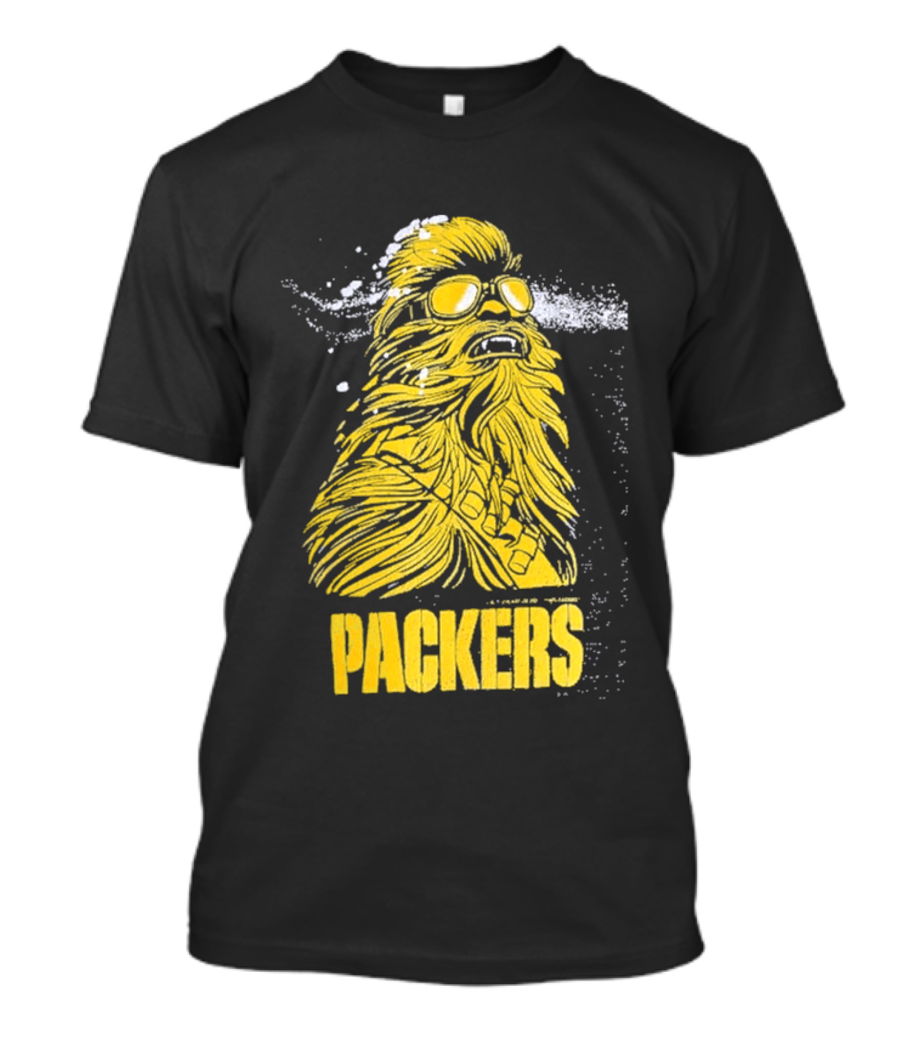 Disney Marvel Chewbacca Packers Collaboration Star Wars X Green Bay Fan T-Shirt