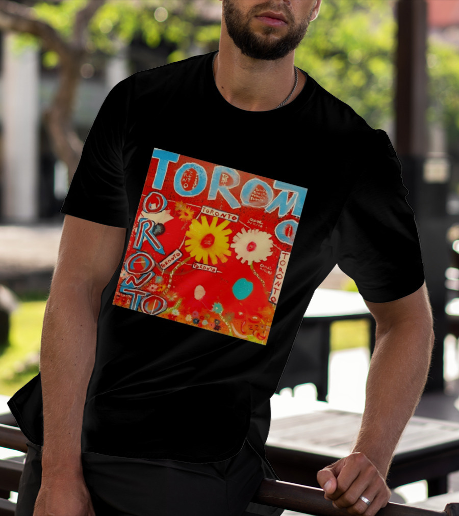 Toronto Floral By Ceare Painting Colorful Flowers T-Shirt