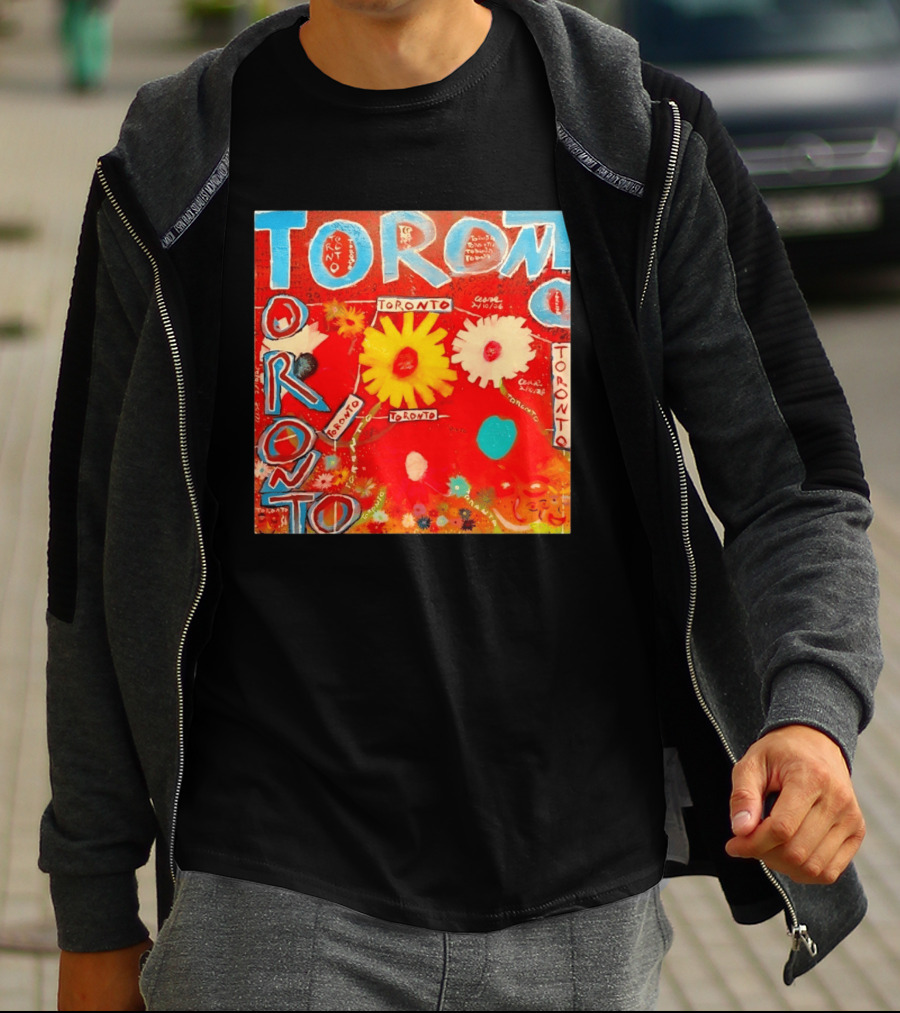 Toronto Floral By Ceare Painting Colorful Flowers T-Shirt