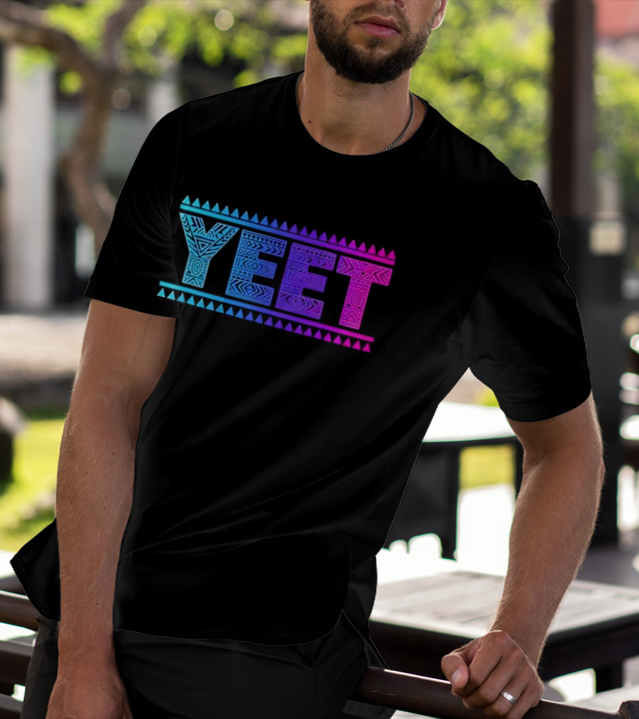 YEET Tribal Slang Gradient T-Shirt