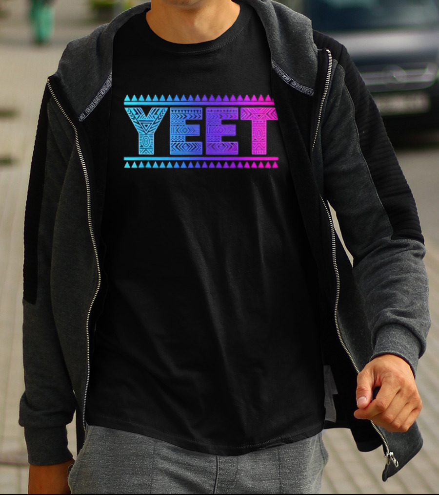 YEET Tribal Slang Gradient T-Shirt