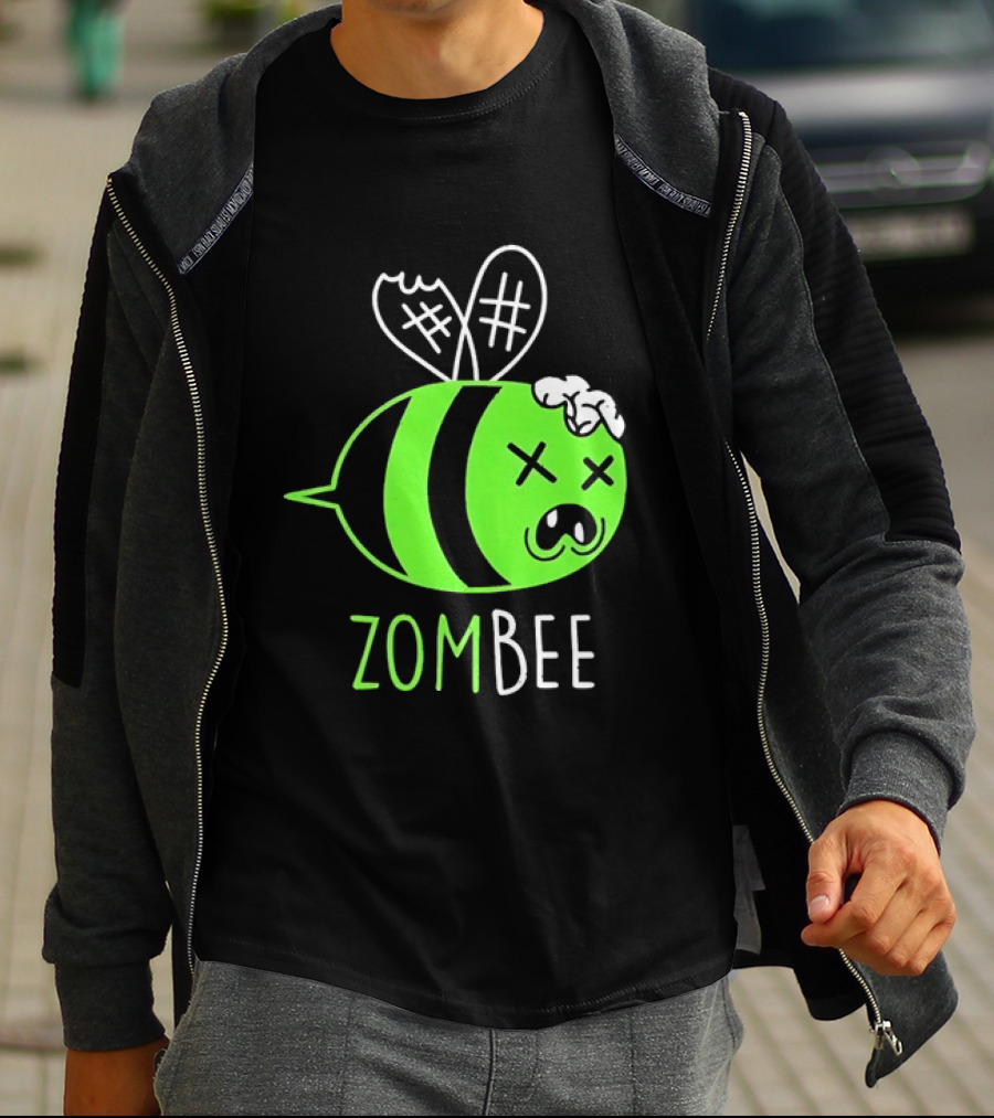 Zombee Brainy Undead Insect Horror Bee T-Shirt
