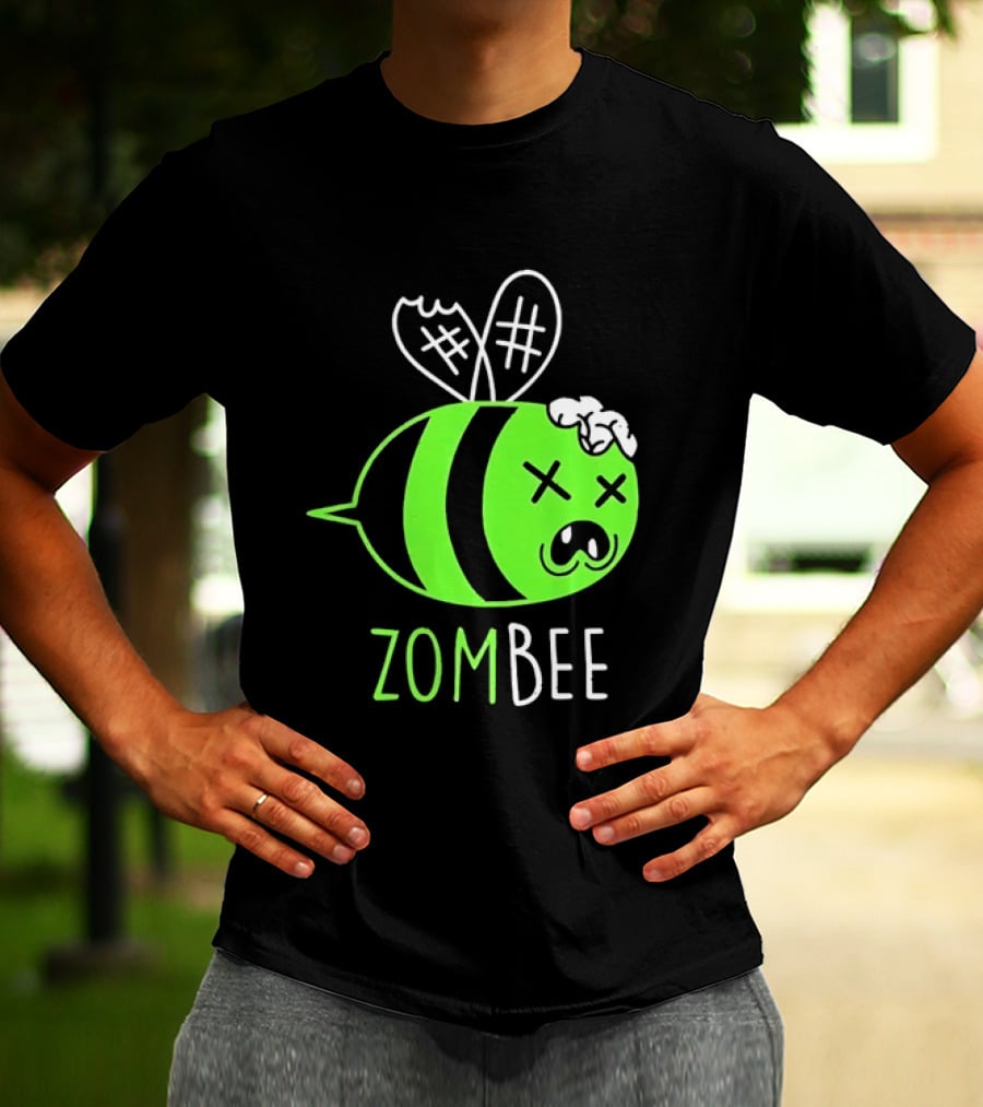 Zombee Brainy Undead Insect Horror Bee T-Shirt