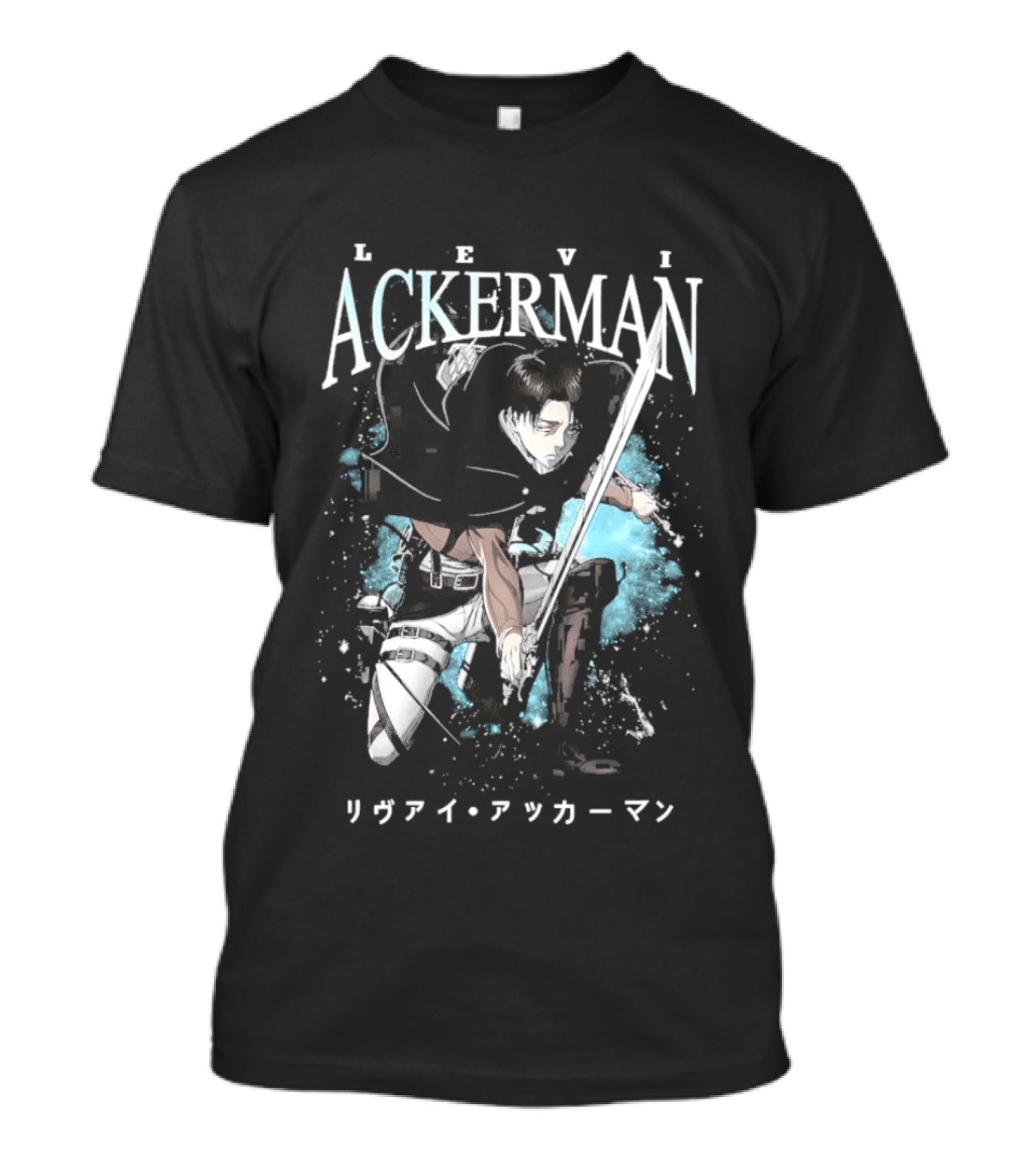 Levi Ackerman 90s Bootleg Oversized AOT Attack On Titan Anime T-Shirt