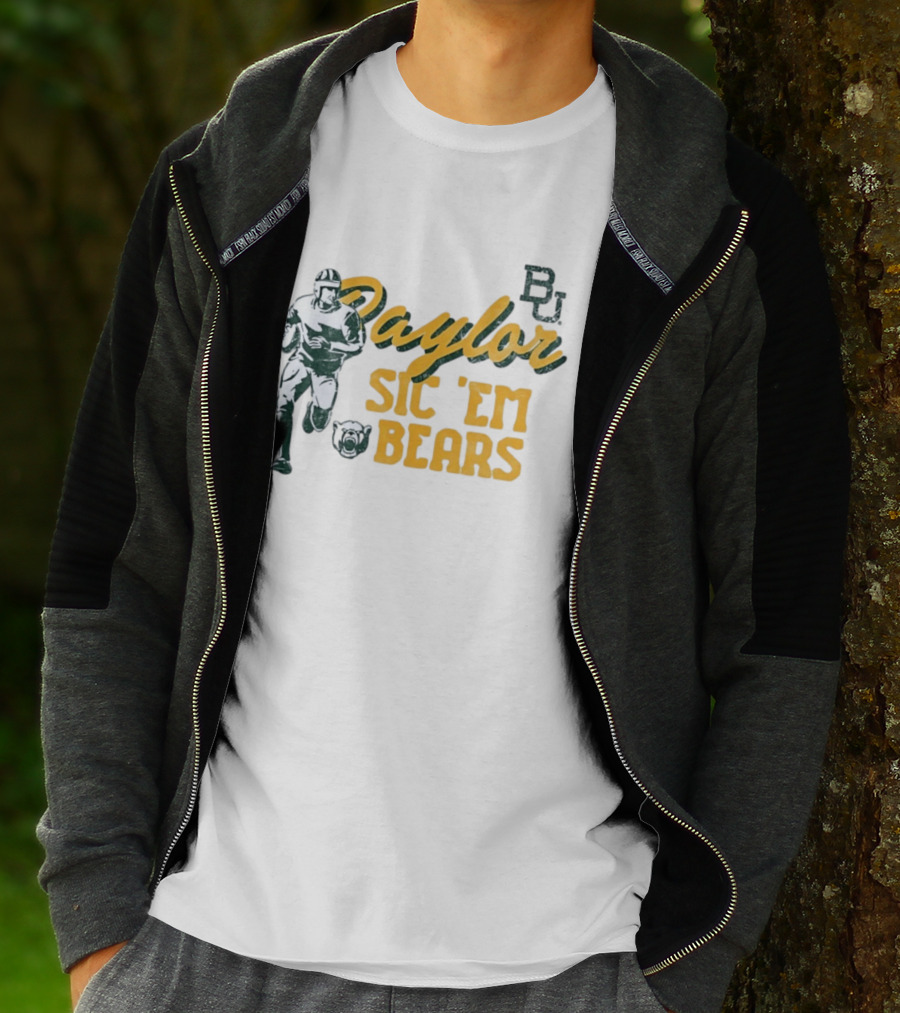 Baylor Bears Sic 'Em BU Football Eighteen Forty Five T-Shirt