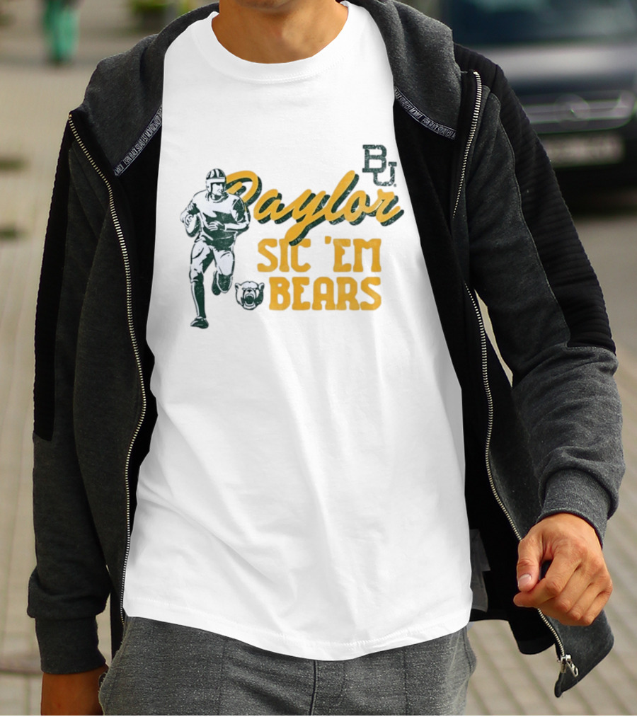 Baylor Bears Sic 'Em BU Football Eighteen Forty Five T-Shirt