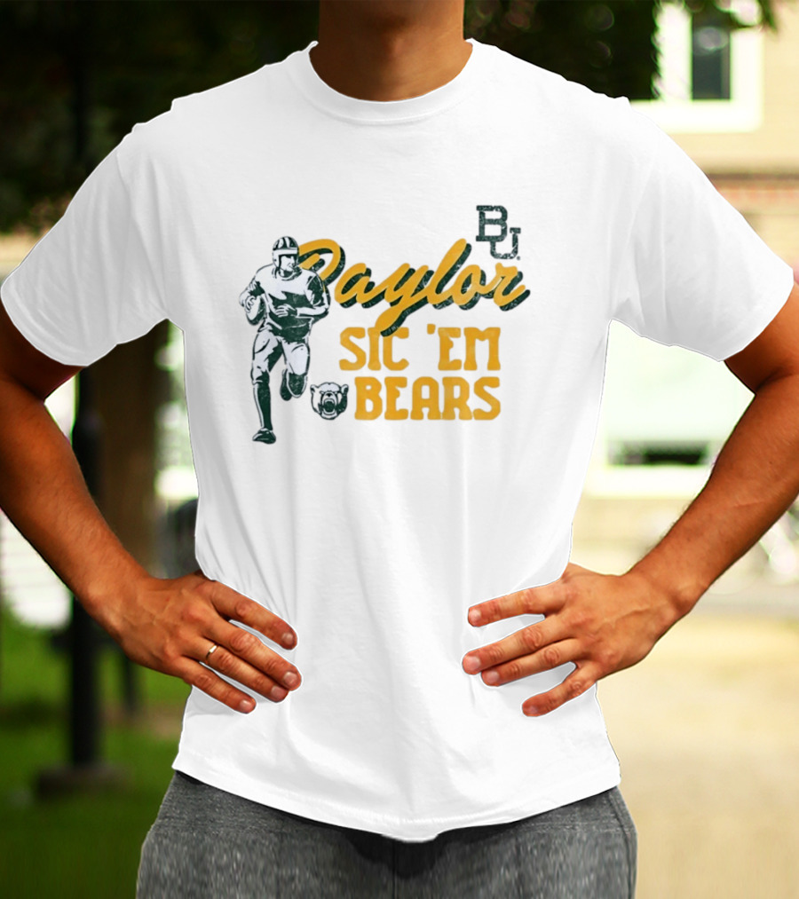 Baylor Bears Sic 'Em BU Football Eighteen Forty Five T-Shirt