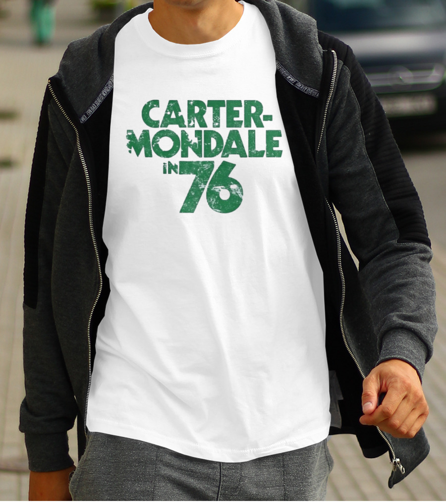 Carter Mondale In 76 Distressed Campaign T-Shirt