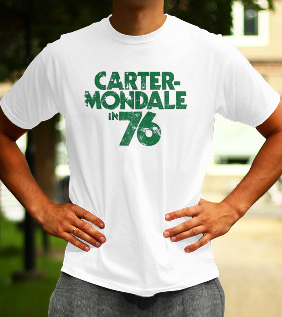 Carter Mondale In 76 Distressed Campaign T-Shirt