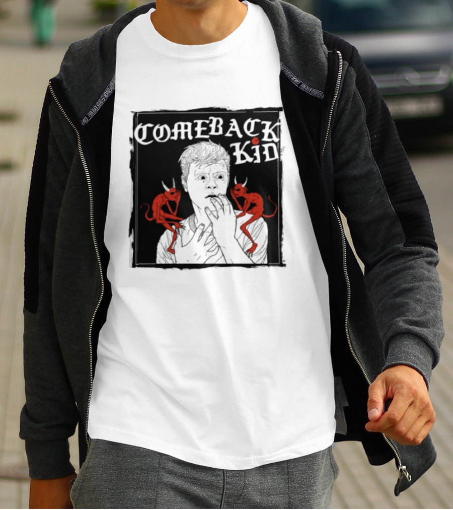 Comeback Kid Grey The Wrong Side Store Unique Artistic T-Shirt