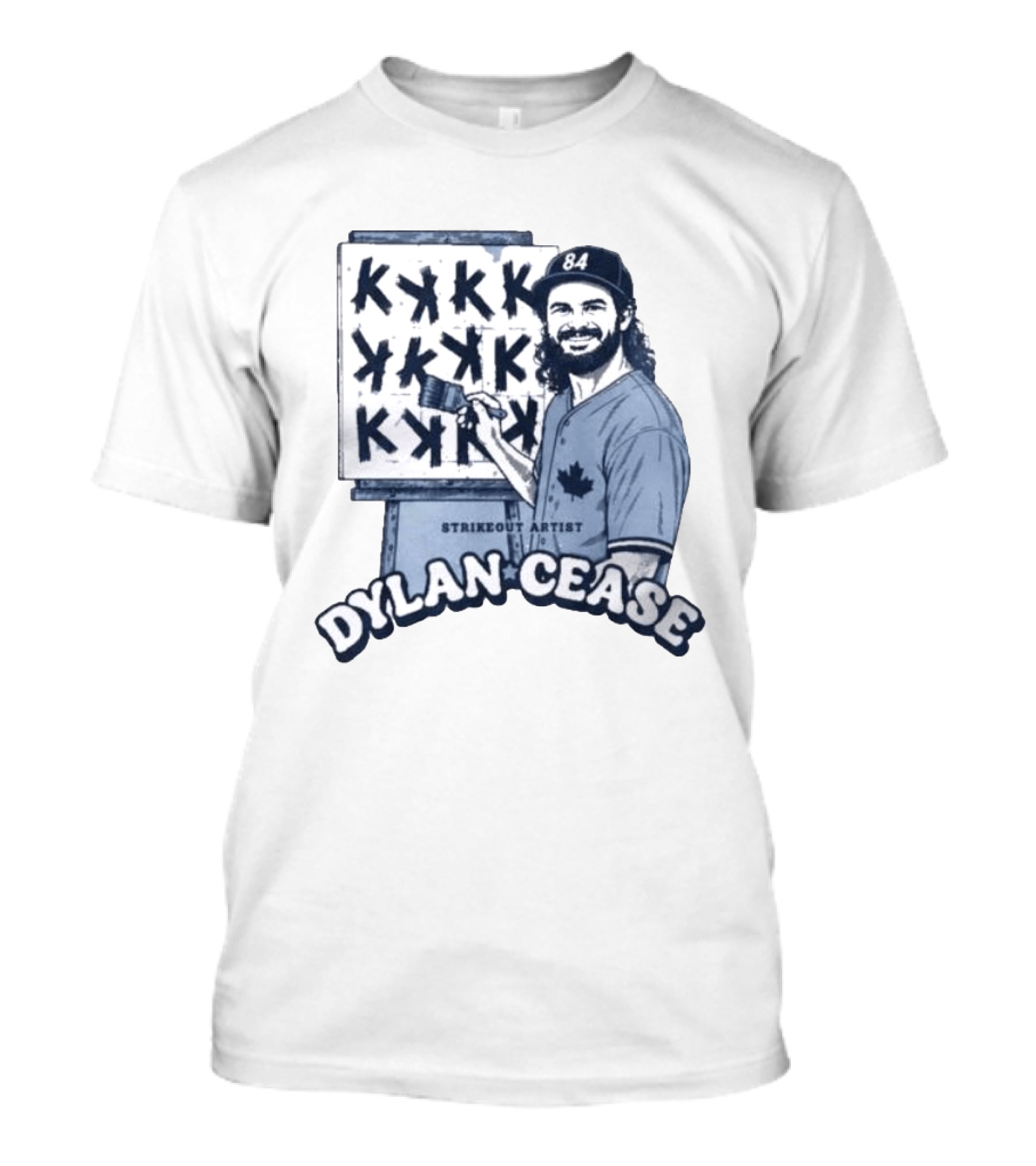 Dylan Cease Strikeout Artist Happy Little K's Baseball Painting T-Shirt