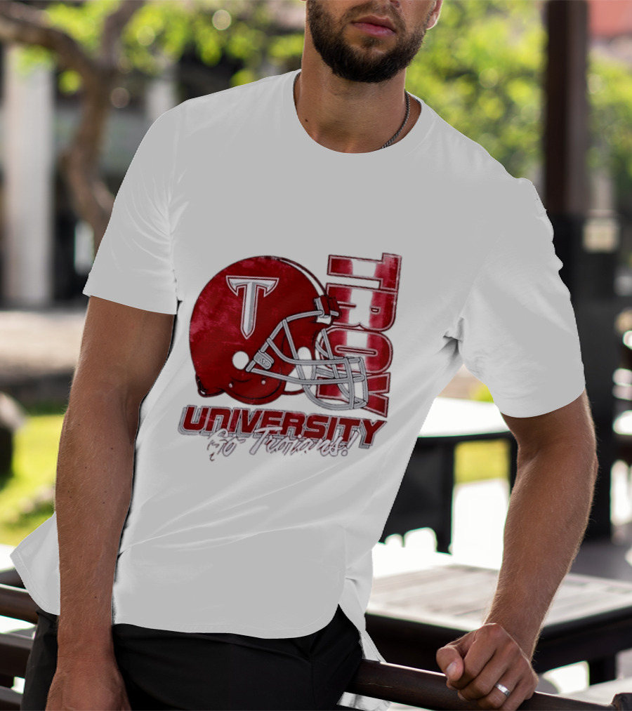 Troy Trojans University Go Trojans Football Helmet T T-Shirt