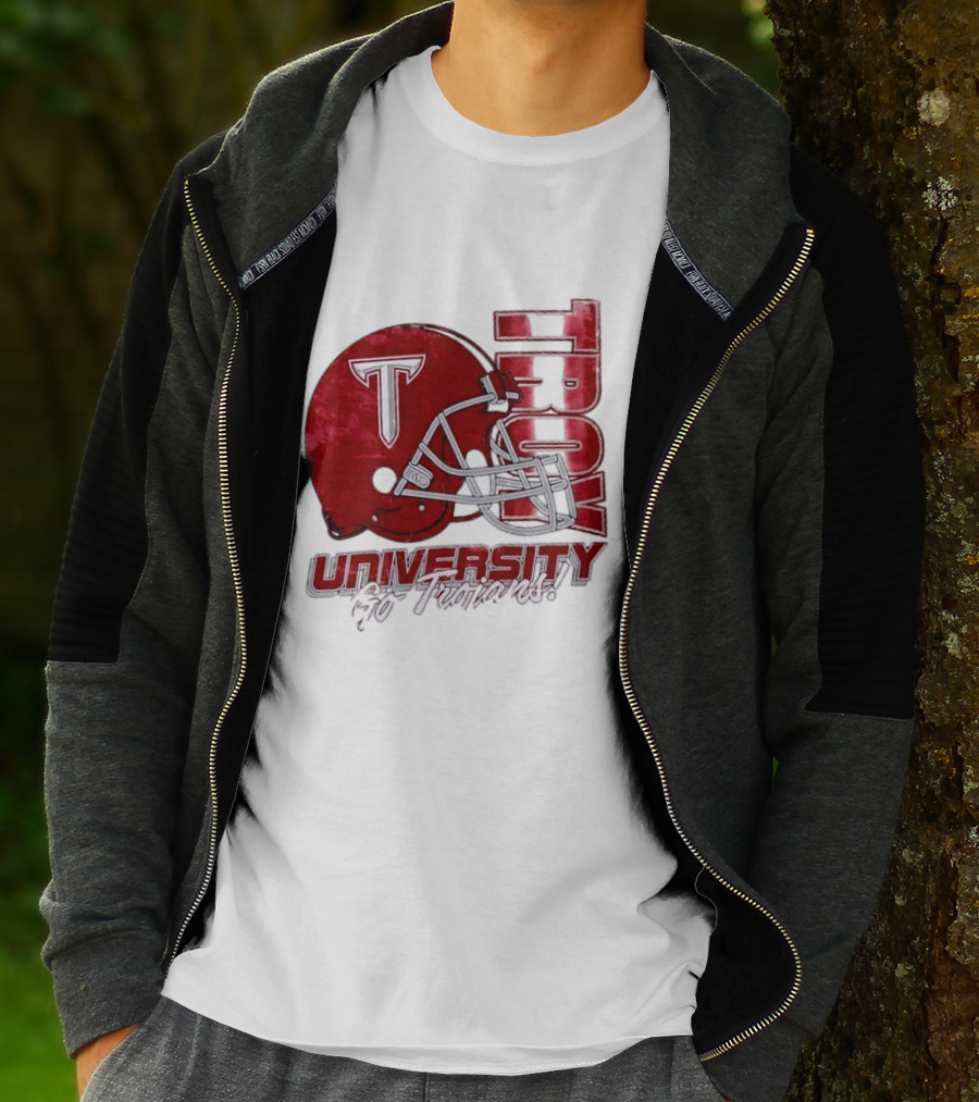 Troy Trojans University Go Trojans Football Helmet T T-Shirt