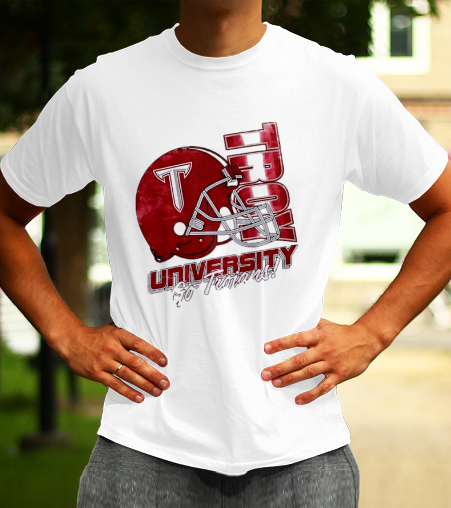 Troy Trojans University Go Trojans Football Helmet T T-Shirt