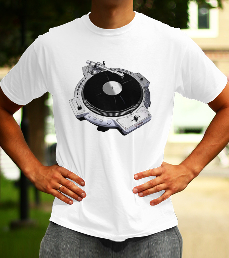 Vestax QFO Turntable Professional DJ Equipment Scratch Mixing T-Shirt