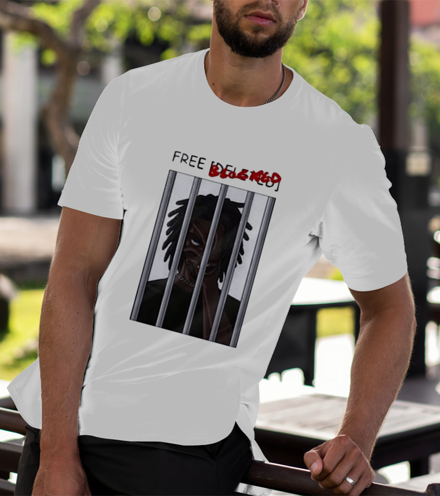 Free Blocked The Commissary Villain Dept Character Behind Bars T-Shirt