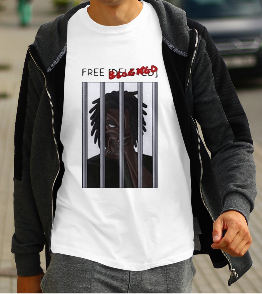 Free Blocked The Commissary Villain Dept Character Behind Bars T-Shirt