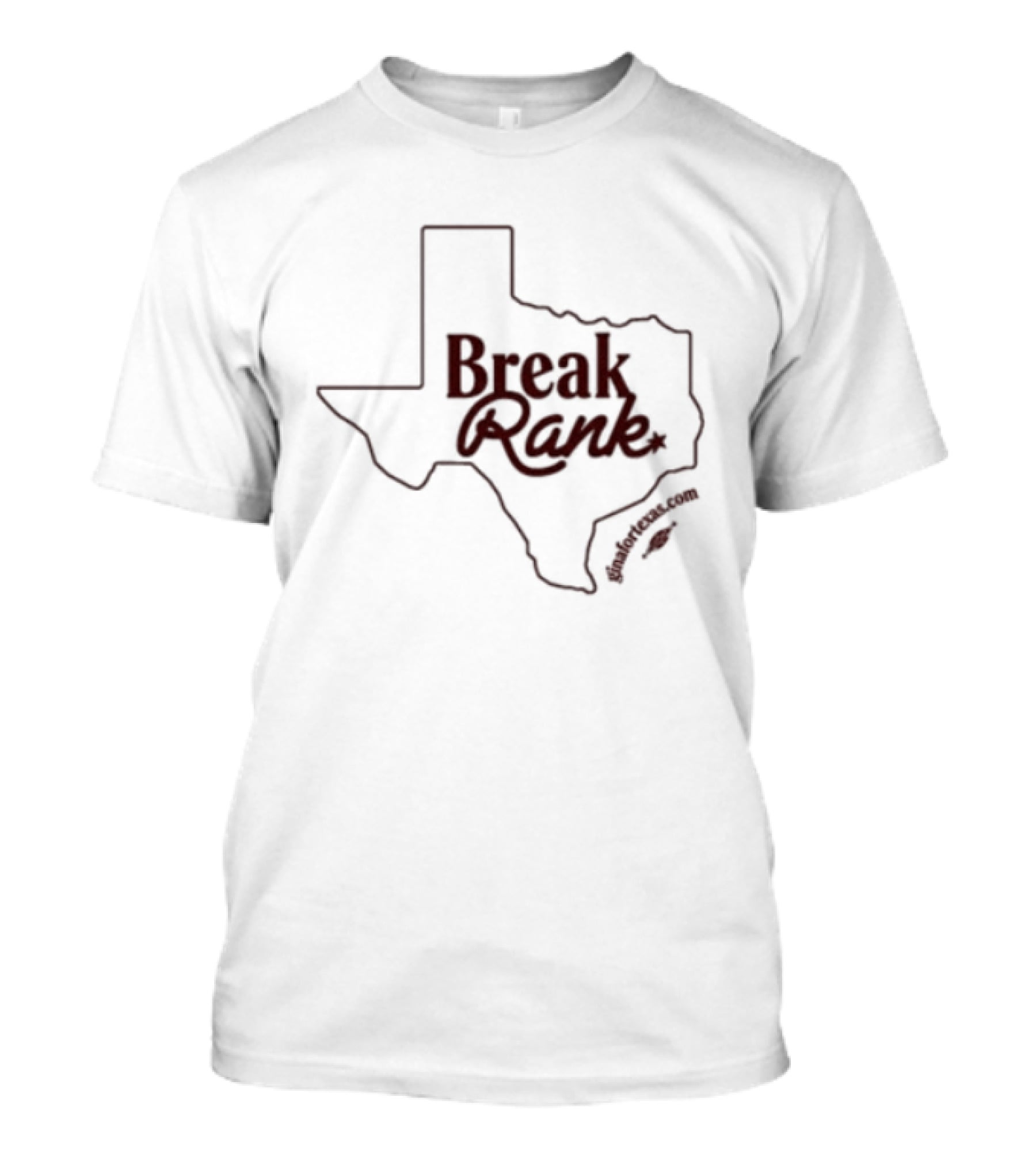 Gina Hinojosa Break Rank Texas Governor Store White T-Shirt
